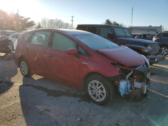 JTDZN3EU5EJ014192 - 2014 TOYOTA PRIUS V RED photo 4