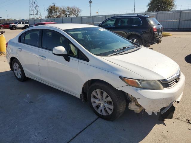 2HGFB2F58CH601404 - 2012 HONDA CIVIC LX WHITE photo 4