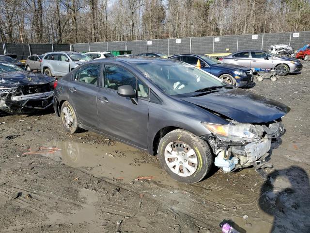 19XFB2F5XCE074783 - 2012 HONDA CIVIC LX GRAY photo 4