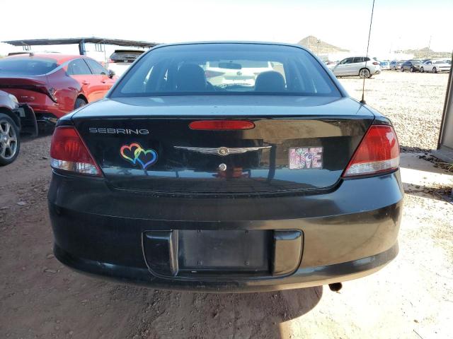 1C3EL46X56N198003 - 2006 CHRYSLER SEBRING BLACK photo 6