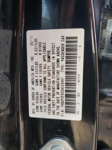 1HGCP2F62CA029497 - 2012 HONDA ACCORD SE BLACK photo 12