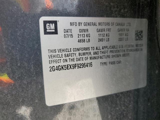 2G4GK5EX9F9296416 - 2015 BUICK REGAL 灰色 照片 12