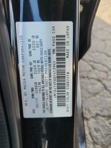 JM1GJ1V56G1413941 - 2016 MAZDA 6 TOURING შავი ფოტო 12