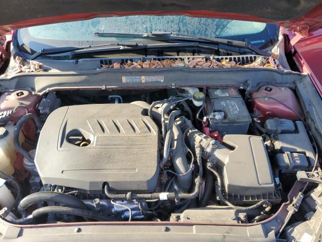 3FA6P0HD3GR202635 - 2016 FORD FUSION SE RED photo 11