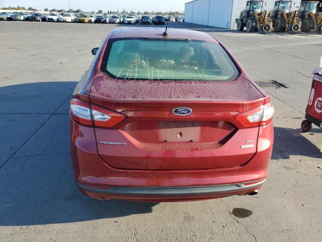 3FA6P0HD3GR202635 - 2016 FORD FUSION SE RED photo 6