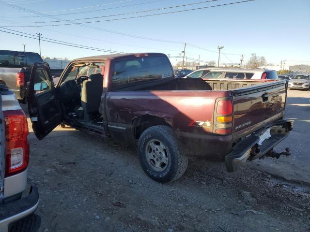 2GCEK19T421358311 - 2002 CHEVROLET SILVERADO K1500 MAROON photo 2