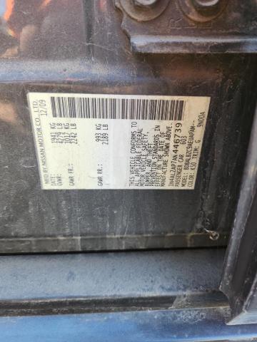 1N4AL2AP7AN446739 - 2010 NISSAN ALTIMA BASE 石墨色 照片 12