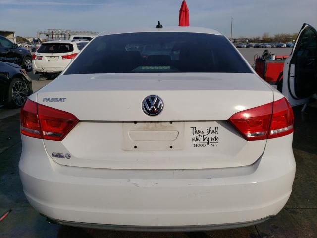 1VWAP7A31DC139234 - 2013 VOLKSWAGEN PASSAT S WHITE photo 6