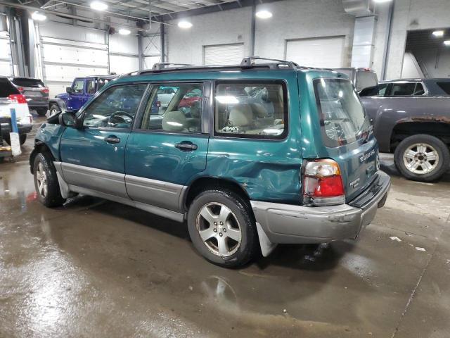 JF1SF6554XH748430 - 1999 SUBARU FORESTER S GREEN photo 2