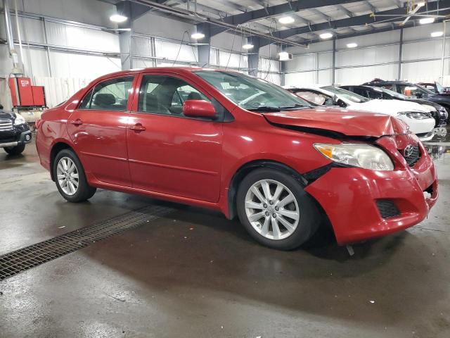 JTDBL40E199045914 - 2009 TOYOTA COROLLA BASE RED photo 4