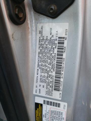 5TETU62N85Z081575 - 2005 TOYOTA TACOMA PRERUNNER ACCESS CAB SILVER photo 12