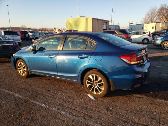 19XFB2F87DE072257 - 2013 HONDA CIVIC EX BLUE photo 2