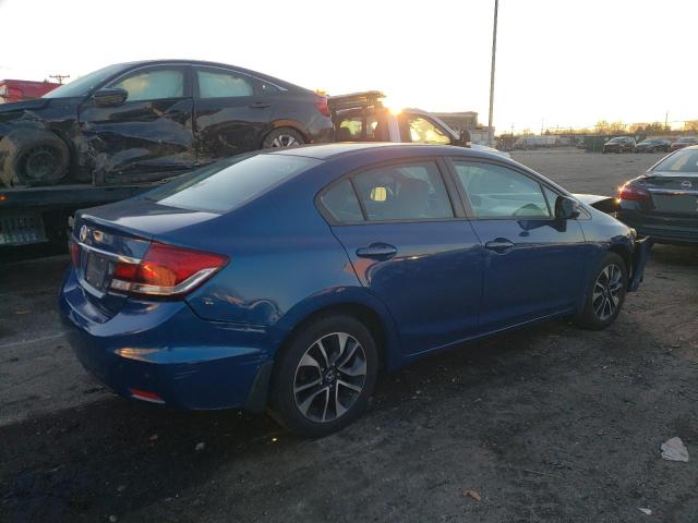 19XFB2F87DE072257 - 2013 HONDA CIVIC EX BLUE photo 3