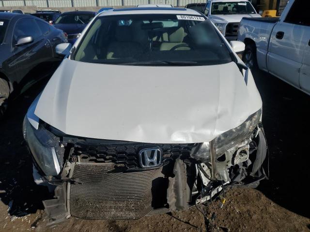 19XFB2F99EE067328 - 2014 HONDA CIVIC EXL WHITE photo 5