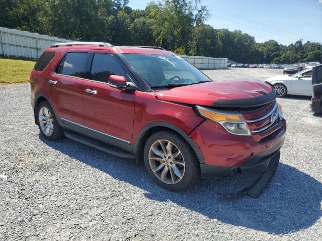 1FM5K7F85DGB86763 - 2013 FORD EXPLORER LIMITED RED photo 4