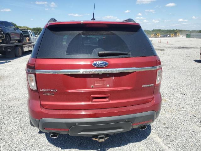 1FM5K7F85DGB86763 - 2013 FORD EXPLORER LIMITED RED photo 6
