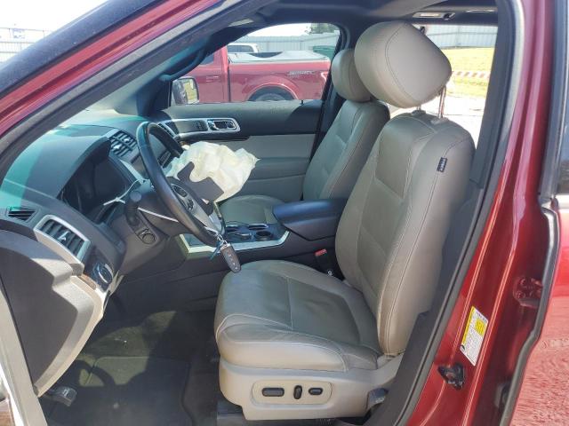 1FM5K7F85DGB86763 - 2013 FORD EXPLORER LIMITED RED photo 7