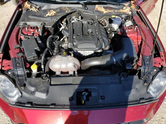 1FA6P8TH2K5197027 - 2019 FORD MUSTANG RED photo 11