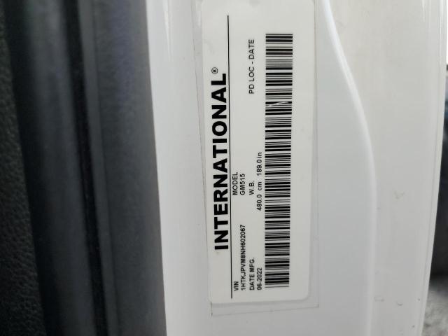 1HTKJPVM8NH602067 - 2022 CHEVROLET SILVERADO MEDIUM DUTY WHITE photo 12