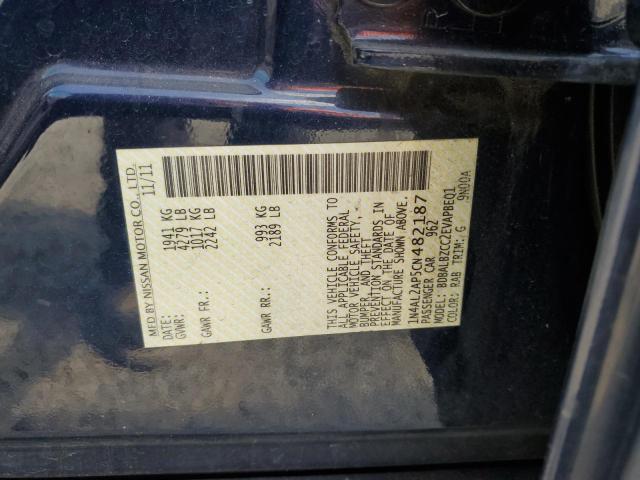 1N4AL2AP5CN482187 - 2012 NISSAN ALTIMA BASE 蓝色 照片 13