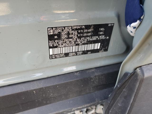 JTMRWRFVXKD009443 - 2019 TOYOTA RAV4 XLE Կանաչ լուսանկար 13