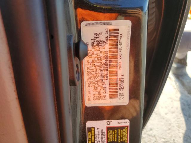 5YFBU4EE6DP090985 - 2013 TOYOTA COROLLA BASE Schwarz Foto 12