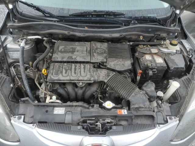 JM1DE1KYXC0142081 - 2012 MAZDA MAZDA2 SILVER photo 11