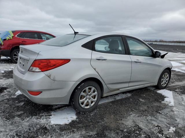 KMHCT4AE1DU402643 - 2013 HYUNDAI ACCENT GLS SILVER photo 3