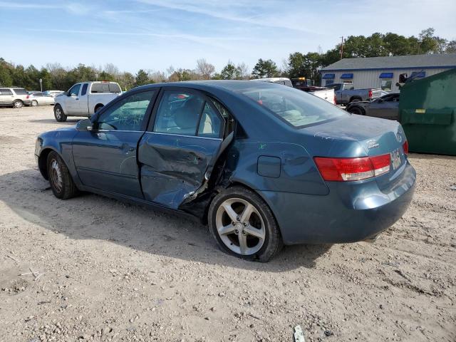 5NPEU46F37H212160 - 2007 HYUNDAI SONATA SE BLUE photo 2