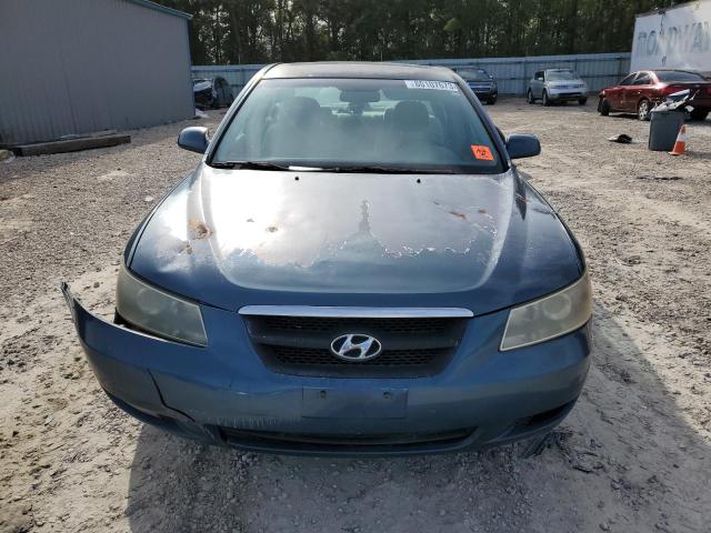 5NPEU46F37H212160 - 2007 HYUNDAI SONATA SE BLUE photo 5