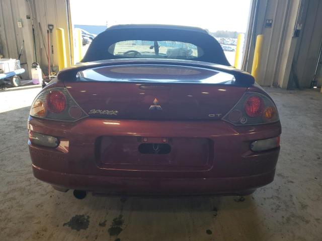 4A3AE55H25E010473 - 2005 MITSUBISHI ECLIPSE SPYDER GT MAROON photo 6