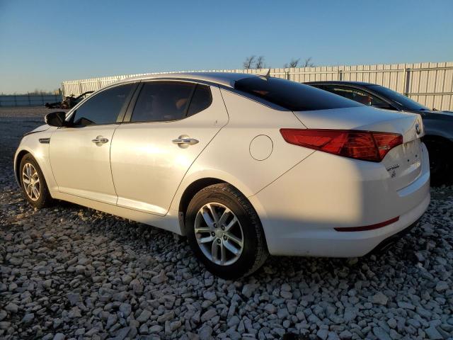 KNAGM4A70D5317577 - 2013 KIA OPTIMA LX WHITE photo 2