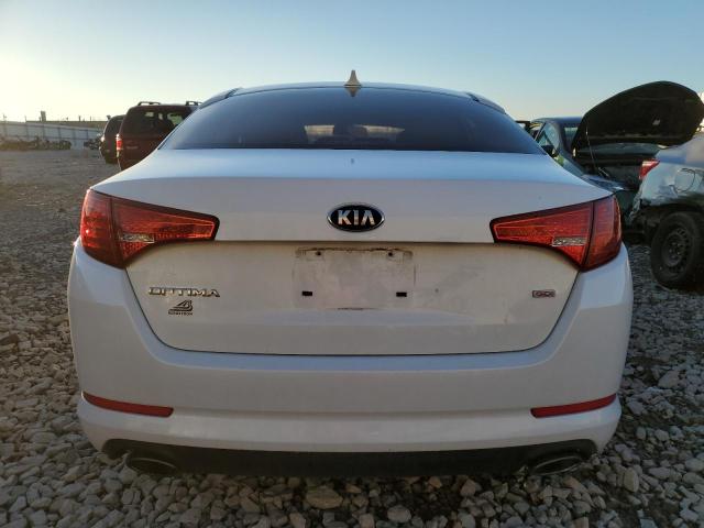 KNAGM4A70D5317577 - 2013 KIA OPTIMA LX WHITE photo 6