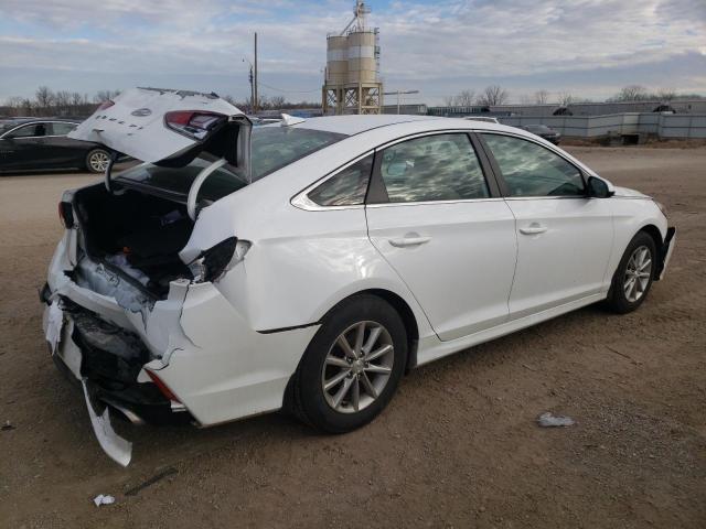 5NPE24AF0KH805819 - 2019 HYUNDAI SONATA SE WHITE photo 3