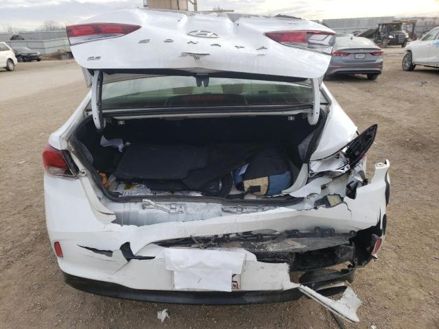 5NPE24AF0KH805819 - 2019 HYUNDAI SONATA SE WHITE photo 6