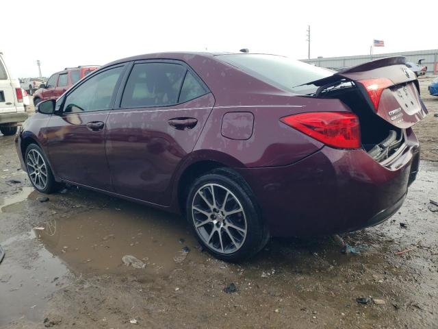 5YFBURHE6HP635095 - 2017 TOYOTA COROLLA L MAROON photo 2