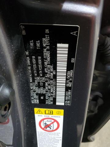 2T2BZMCAXHC120511 - 2017 LEXUS RX 350 BASE GRAY photo 13