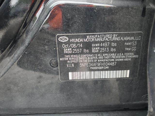 5NPE34AF9FH104487 - 2015 HYUNDAI SONATA SPORT BLACK photo 12