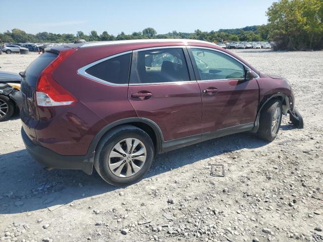 5J6RM4H74DL006581 - 2013 HONDA CR-V EXL MAROON photo 3