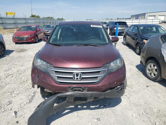 5J6RM4H74DL006581 - 2013 HONDA CR-V EXL MAROON photo 5