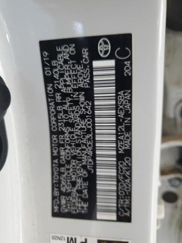 JTDP4RCE3LJ001642 - 2020 TOYOTA COROLLA SE Ақ фото 12