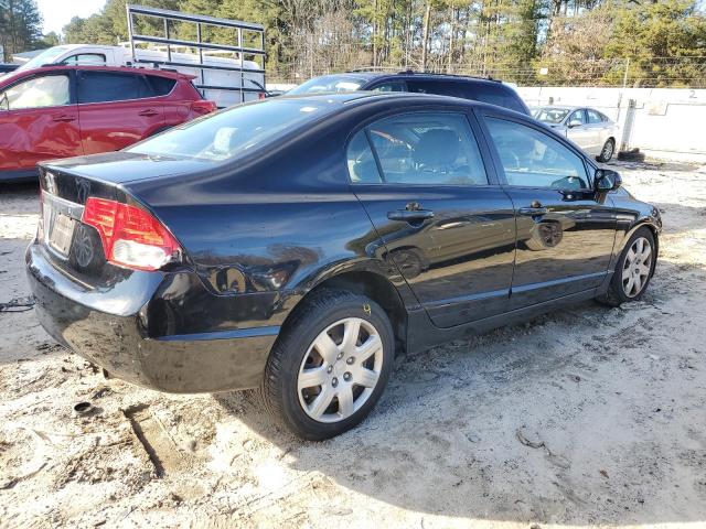 2HGFA16539H368019 - 2009 HONDA CIVIC LX BLACK photo 3