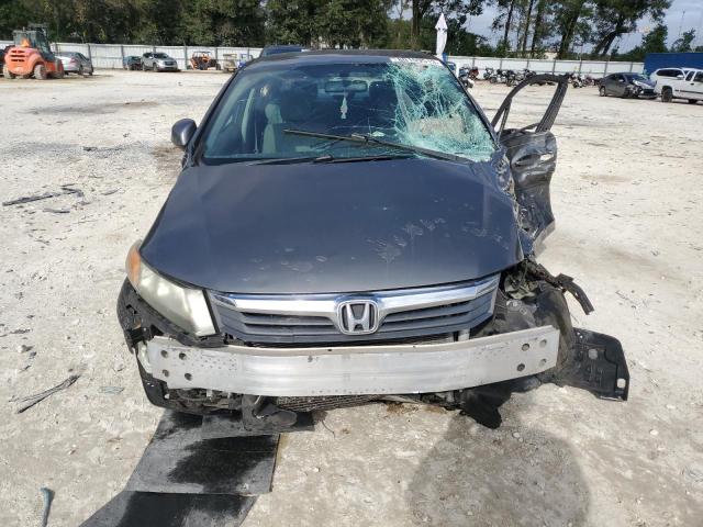 19XFB2F58CE086608 - 2012 HONDA CIVIC LX GRAY photo 5