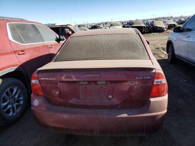 1G1ZT52845F282414 - 2005 CHEVROLET MALIBU LS RED photo 6