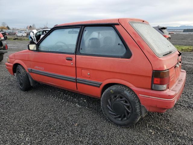 JF2KA83A2MD703088 - 1991 SUBARU JUSTY GL RED photo 2