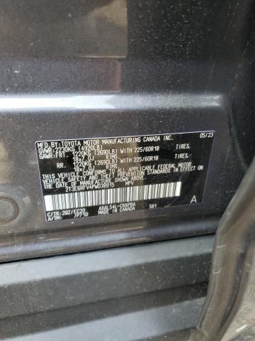 2T3E6RFV4PW038915 - 2023 TOYOTA RAV4 XSE GRAY photo 14