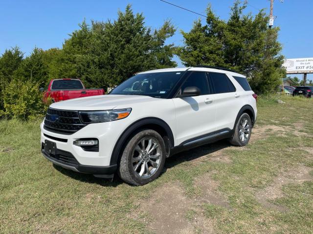 1FMSK7DH2LGB21146 - 2020 FORD EXPLORER XLT WHITE photo 2