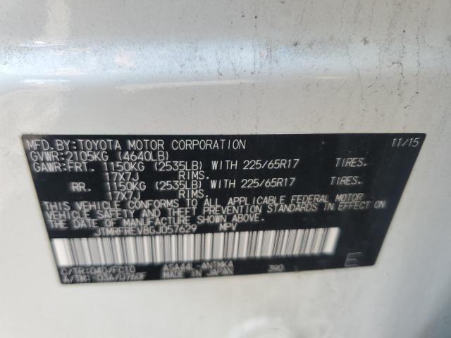 JTMRFREV8GJ057629 - 2016 TOYOTA RAV4 XLE WHITE photo 14