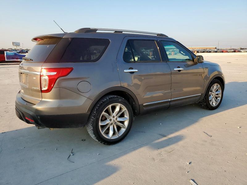 1FM5K7D86EGC46991 - 2014 FORD EXPLORER XLT GRAY photo 3