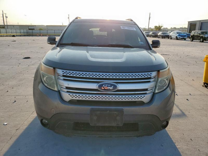 1FM5K7D86EGC46991 - 2014 FORD EXPLORER XLT GRAY photo 5